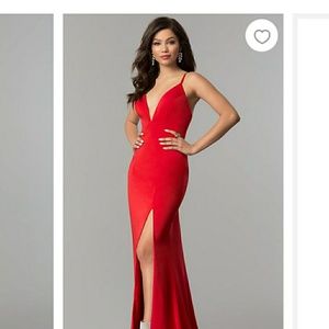 *BRAND NEW* Jovani V-Neck Red Long Prom Dress